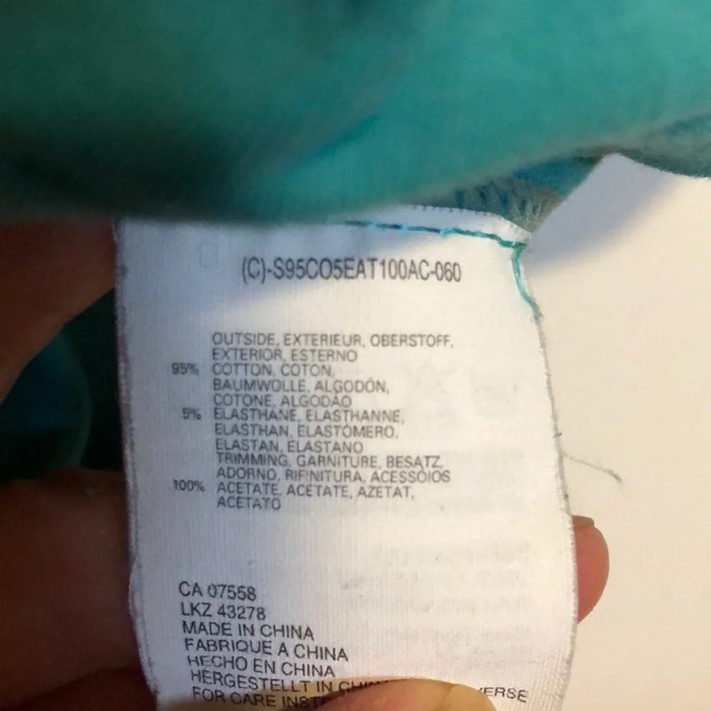 Mexx Small Cotton Turquoise Camisole - Picture 3 of 4